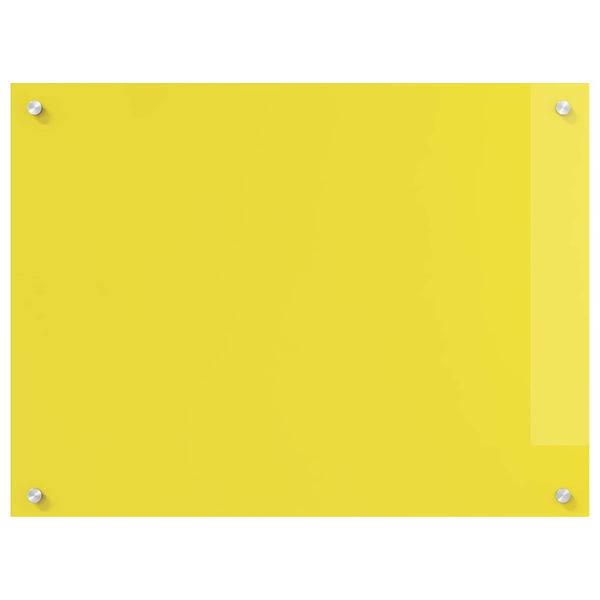 Gelbe Küchenrückwand aus Glas 80x60 cm