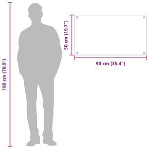 Gelbe Küchenrückwand aus Glas, 90x50 cm