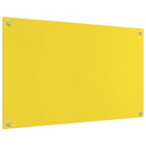 Gelbe Küchenrückwand aus Glas, 100x60 cm