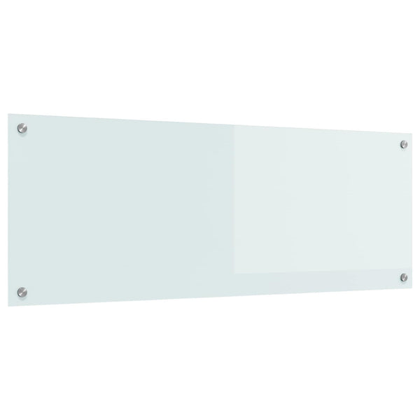 Küchenrückwand Weiß Glas 110x40cm