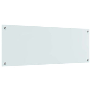 Küchenrückwand Weiß Glas 110x40cm