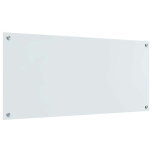 Küchenrückwand Weiß, 110x50cm, Glas
