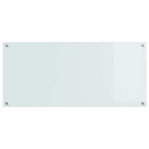 Küchenrückwand Weiß, 110x50cm, Glas