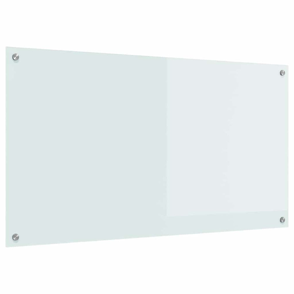 Küchenrückwand Weiß Gehärtetes Glas 110x60cm