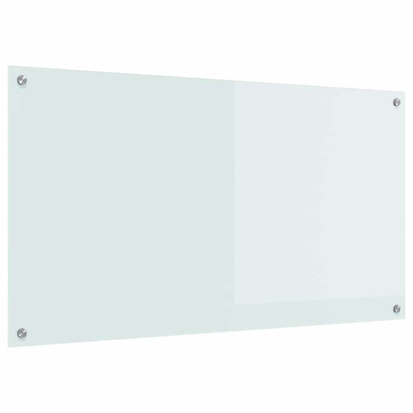 Küchenrückwand Weiß Gehärtetes Glas 110x60cm