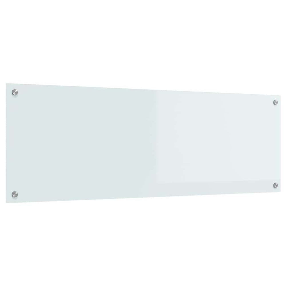 Weiße Küchenrückwand aus Glas, 120x40 cm
