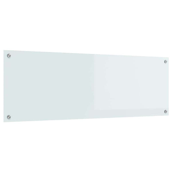 Weiße Küchenrückwand aus Glas, 120x40 cm