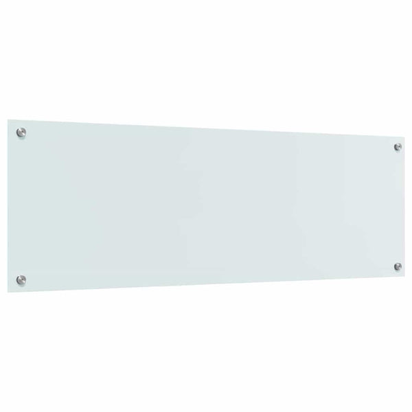Weiße Küchenrückwand aus Glas, 120x40 cm