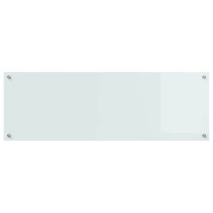 Weiße Küchenrückwand aus Glas, 120x40 cm