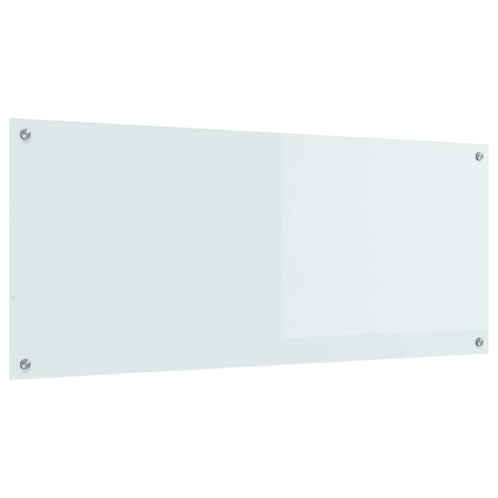 Küchenrückwand Weiß 120x50 cm aus Glas