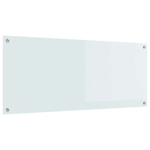 Küchenrückwand Weiß 120x50 cm aus Glas