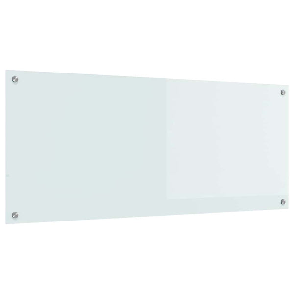 Küchenrückwand Weiß 120x50 cm aus Glas