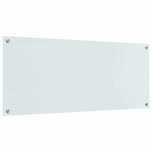 Küchenrückwand Weiß 120x50 cm aus Glas