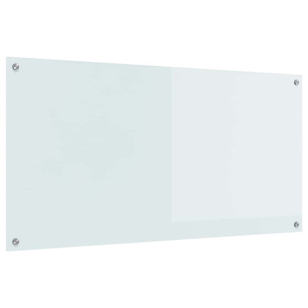 Küchenrückwand Weiß Glas 120x60 cm