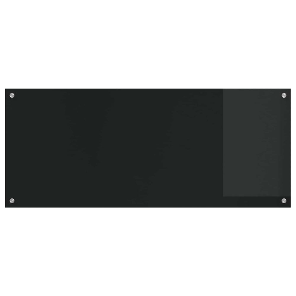 Schwarze Küchenrückwand Glas 120x50cm