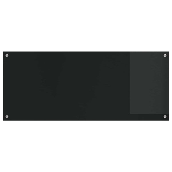 Schwarze Küchenrückwand Glas 120x50cm