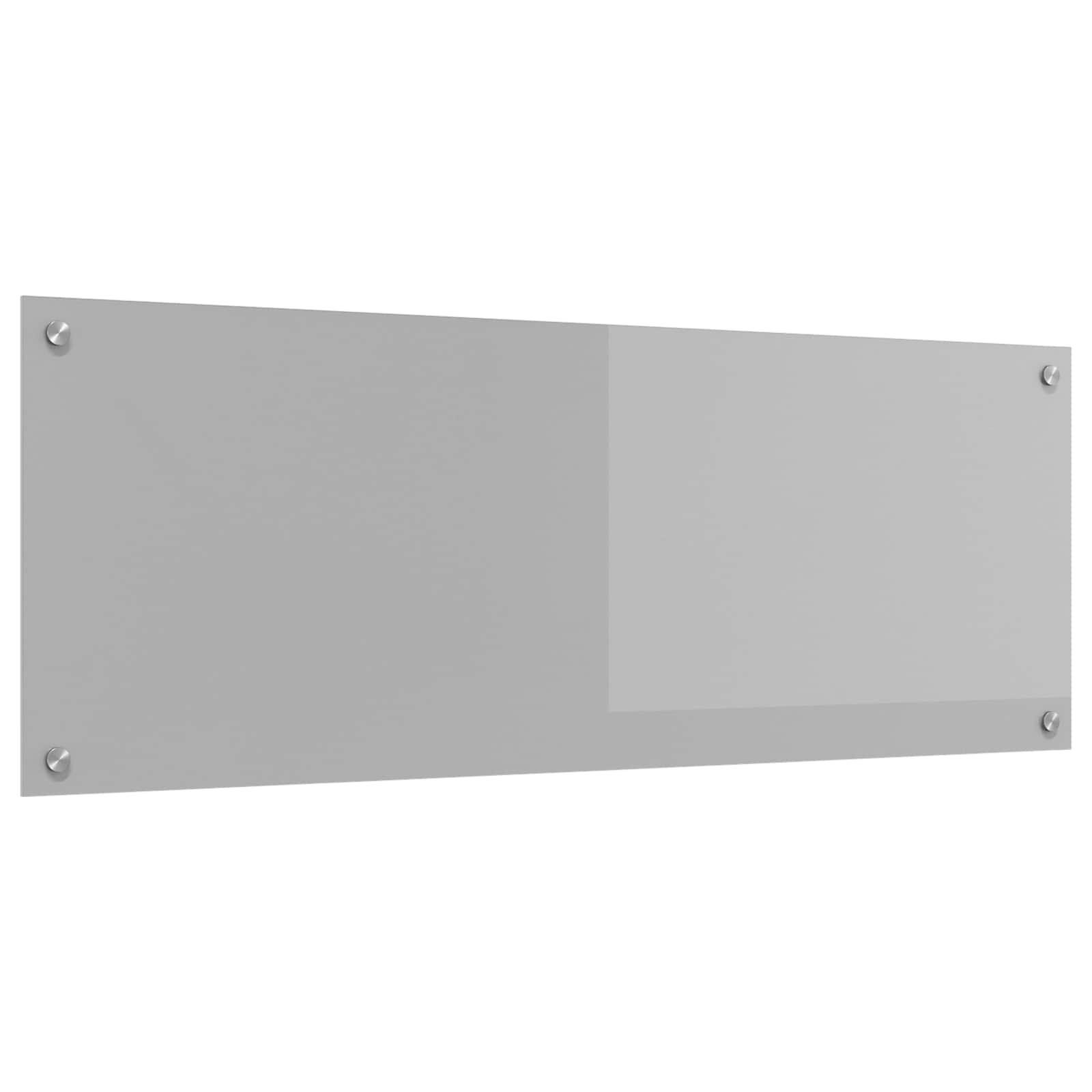 Küchenrückwand Hellgrau Glas 110x40 cm