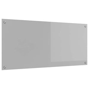Küchenrückwand Hellgrau, 110x50cm, Glas