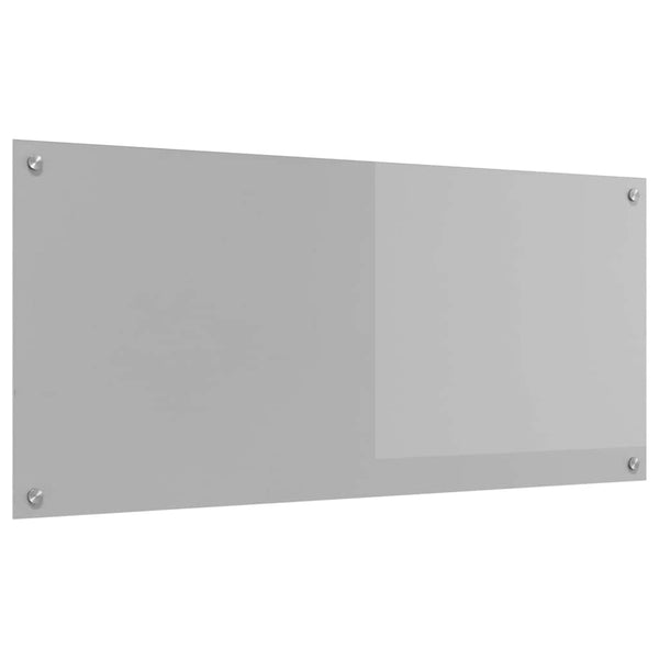 Küchenrückwand Hellgrau, 110x50cm, Glas