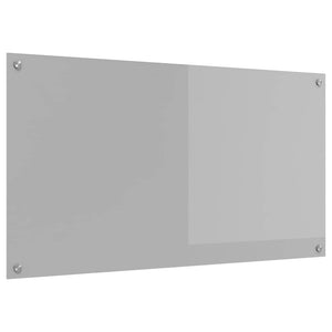 Küchenrückwand Hellgrau, Gehärtetes Glas 110x60cm