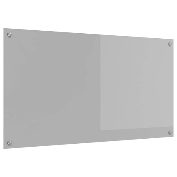 Küchenrückwand Hellgrau, Gehärtetes Glas 110x60cm