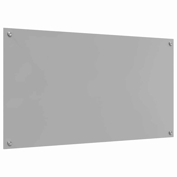 Küchenrückwand Hellgrau, Gehärtetes Glas 110x60cm
