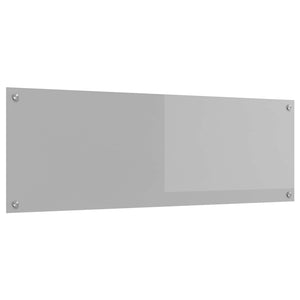 Küchenrückwand Hellgrau Glas 120x40cm