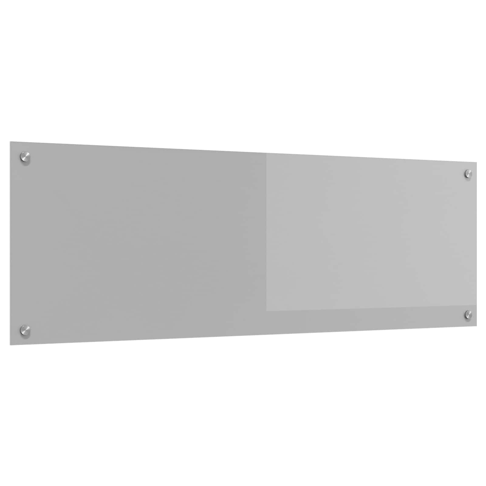 Küchenrückwand Hellgrau Glas 120x40cm
