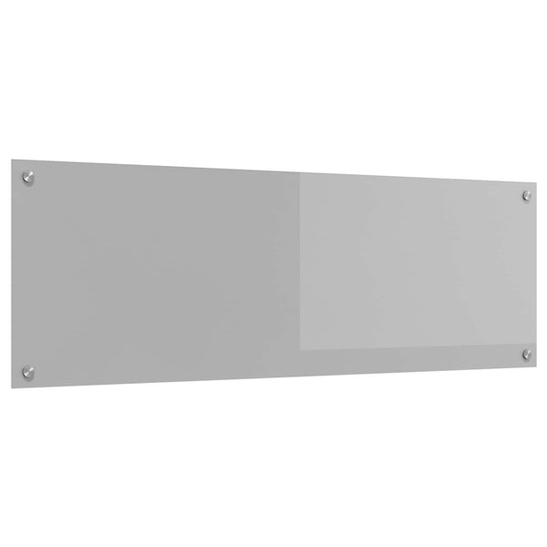 Küchenrückwand Hellgrau Glas 120x40cm