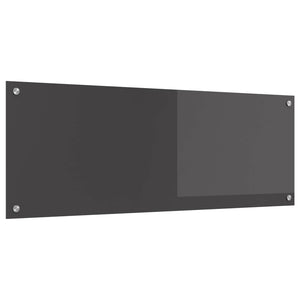 Dunkelgraue Küchenrückwand aus Glas 110x40cm