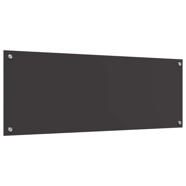 Dunkelgraue Küchenrückwand aus Glas 110x40cm