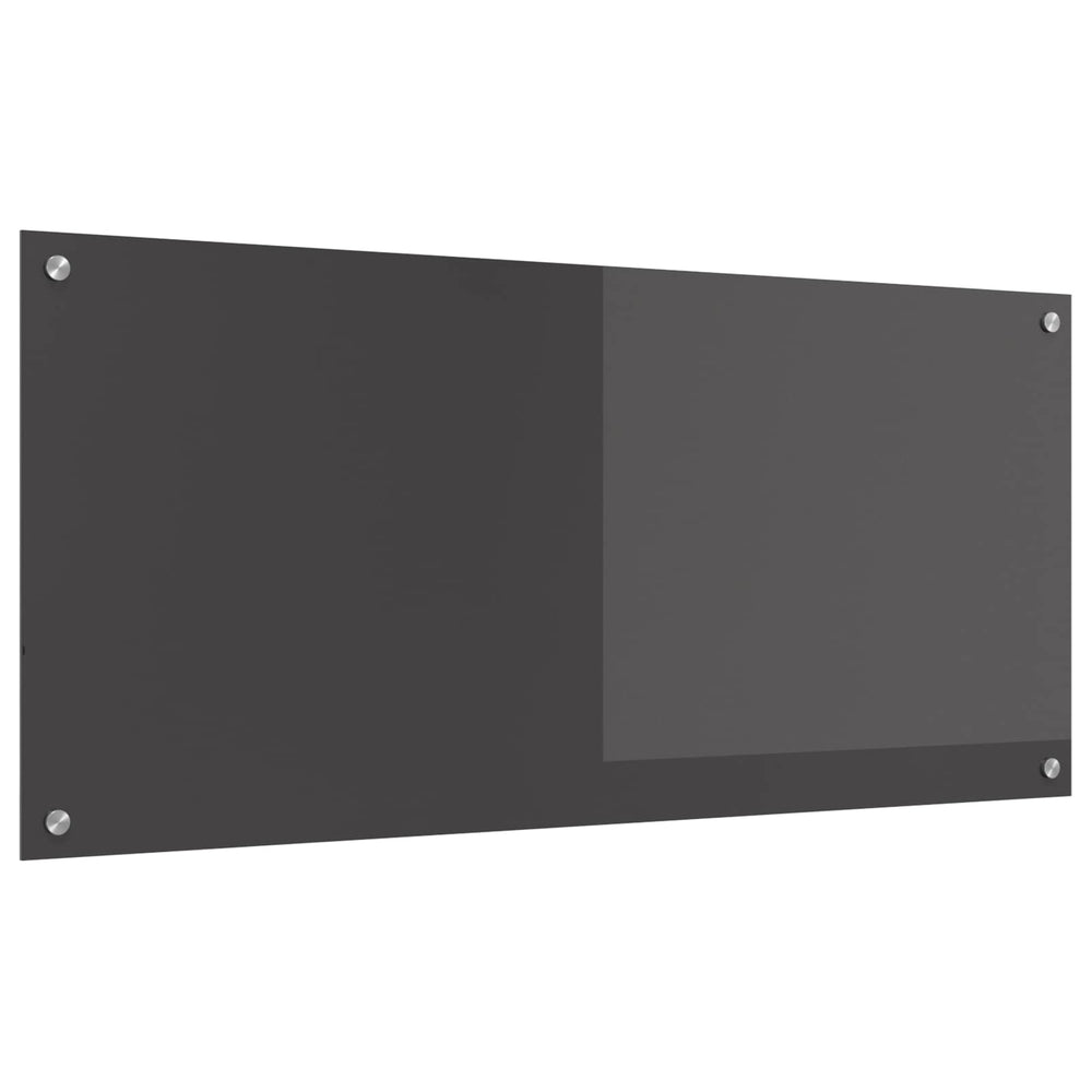 Dunkelgraue Küchenrückwand aus Glas 110x50cm