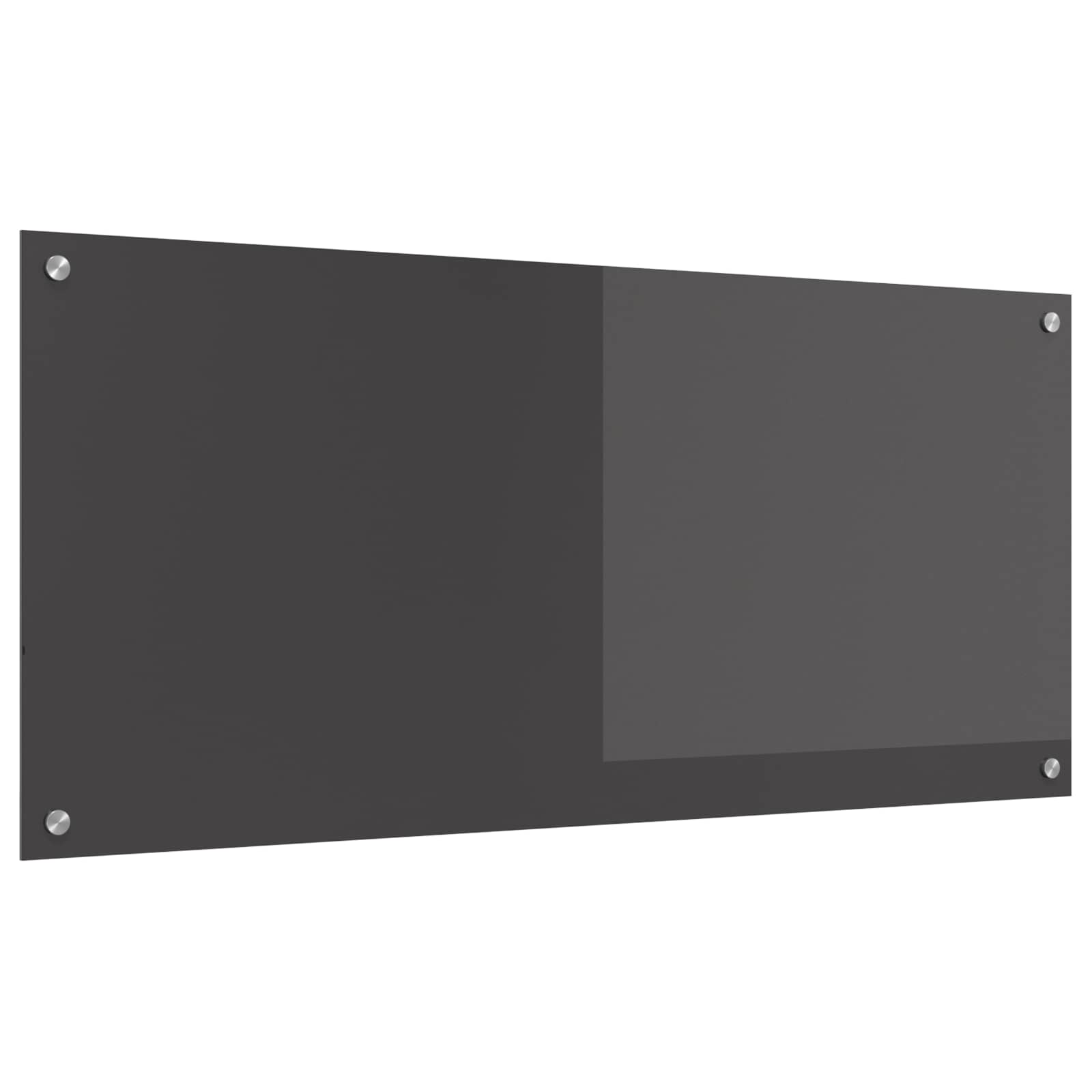 Dunkelgraue Küchenrückwand aus Glas 110x50cm