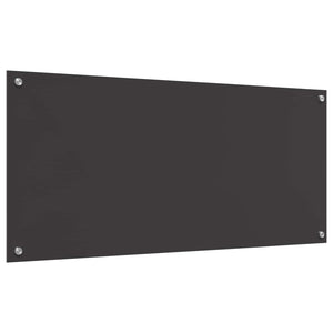 Dunkelgraue Küchenrückwand aus Glas 110x50cm