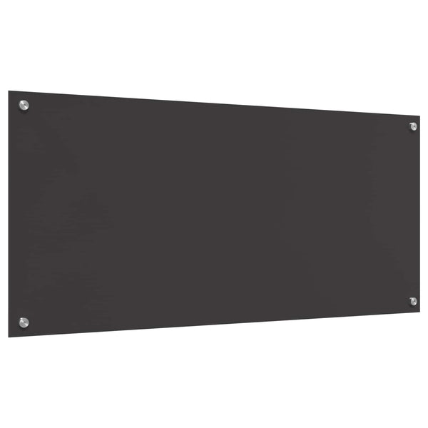 Dunkelgraue Küchenrückwand aus Glas 110x50cm