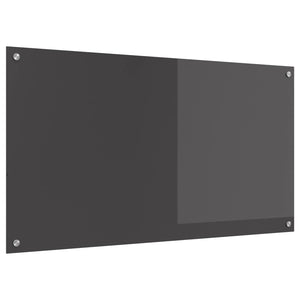 Dunkelgraue Küchenrückwand aus Glas 110x60cm