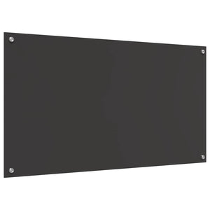 Dunkelgraue Küchenrückwand aus Glas 110x60cm