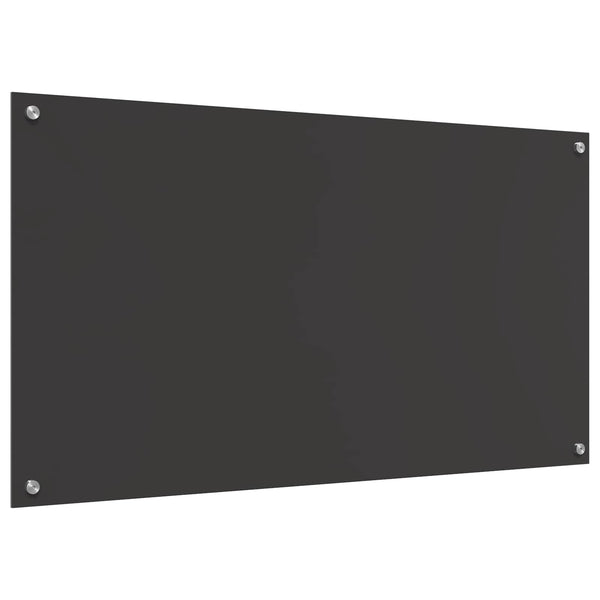 Dunkelgraue Küchenrückwand aus Glas 110x60cm