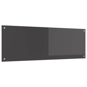 Dunkelgraue Küchenrückwand aus Glas 120x40 cm
