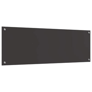 Dunkelgraue Küchenrückwand aus Glas 120x40 cm