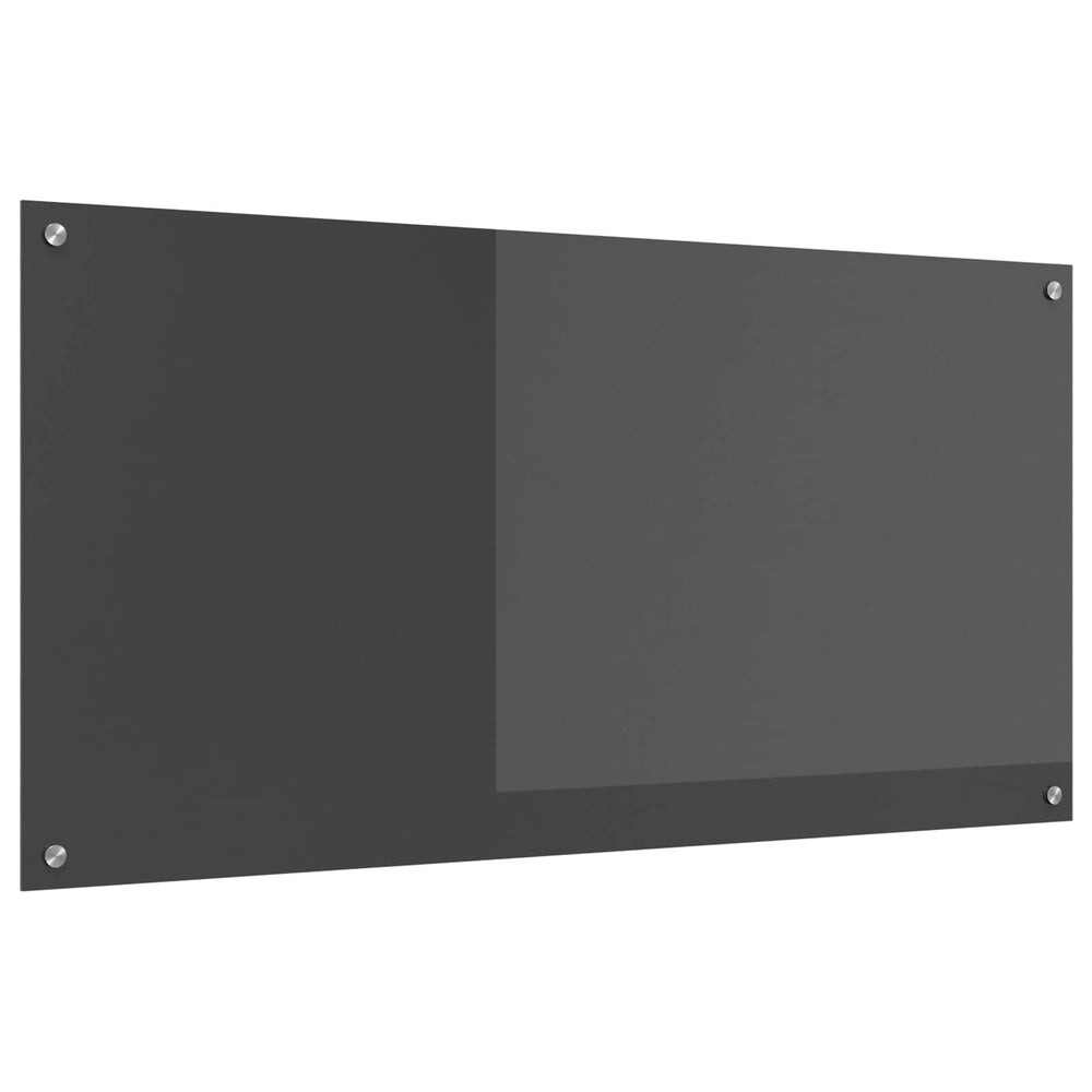 Küchenrückwand Dunkelgrau Glas 120x60cm