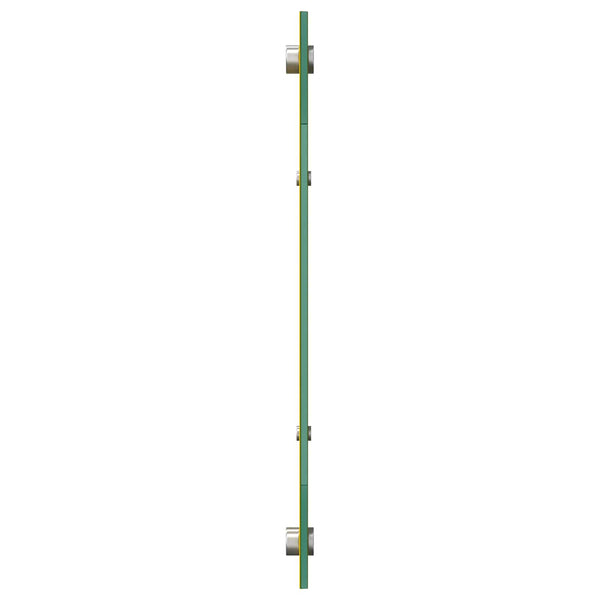 Gelbe Küchenrückwand aus Glas, 110 x 40 cm