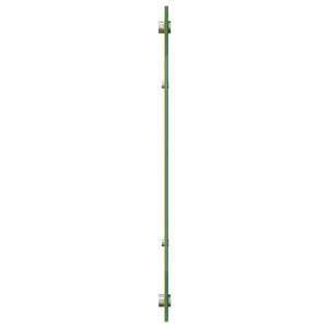 Gelbe Küchenrückwand aus Glas 110x50 cm