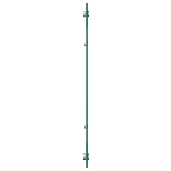 Gelbe Küchenrückwand aus Glas 110x50 cm