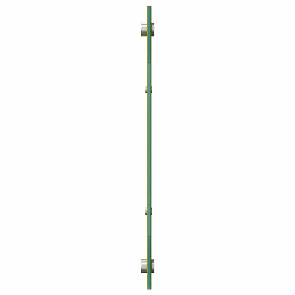 Gelbe Küchenrückwand aus Glas, 120x40 cm