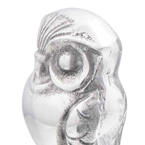 Silberne Buchstützen aus Aluminium, 2er-Set