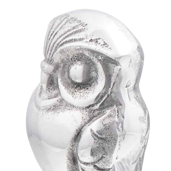 Silberne Buchstützen aus Aluminium, 2er-Set