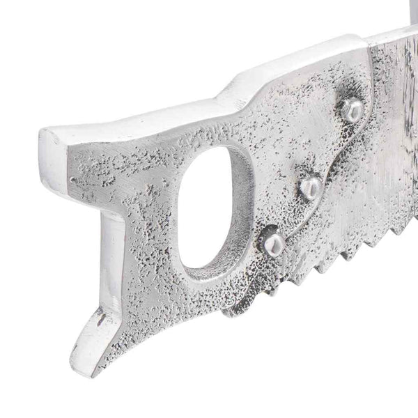 Silberne Buchstützen aus Aluminium, 2er-Set