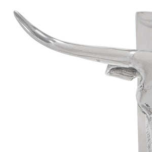 Silberne Buchstützen aus Aluminium, 2er-Set