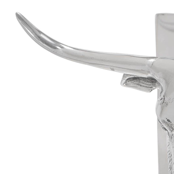 Silberne Buchstützen aus Aluminium, 2er-Set